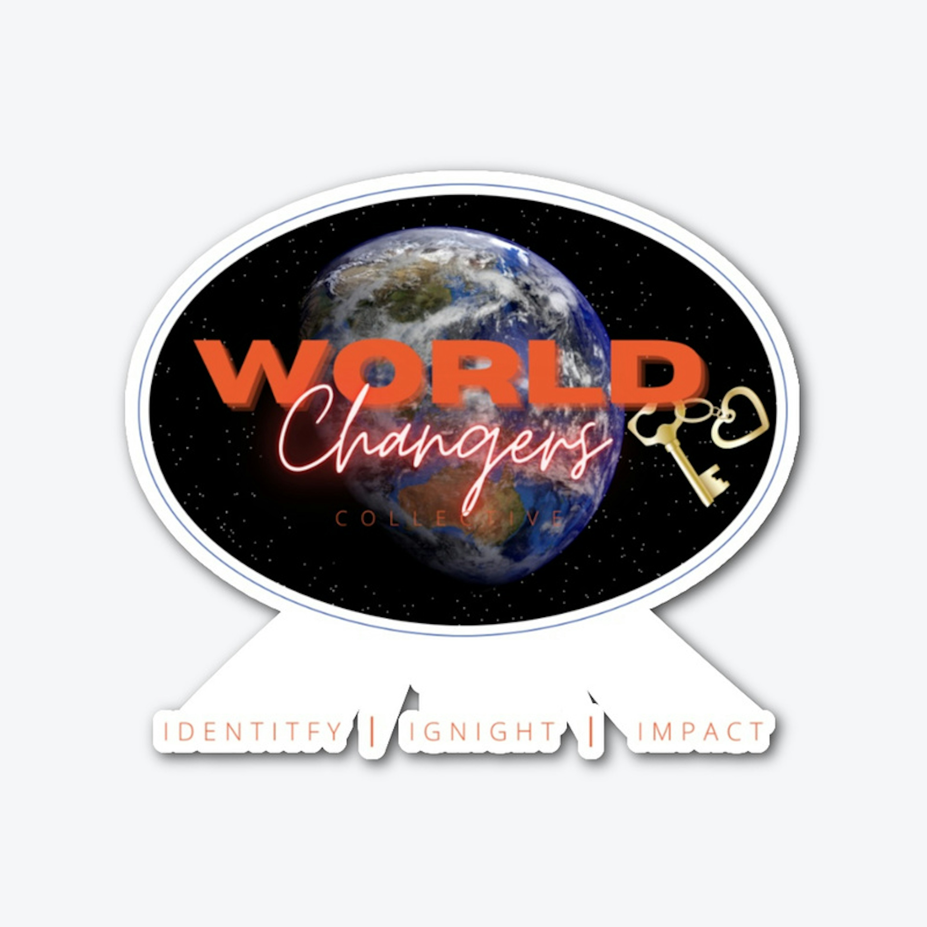WORLD CHANGERS EXCLUSIVE LAPTOP STICKER