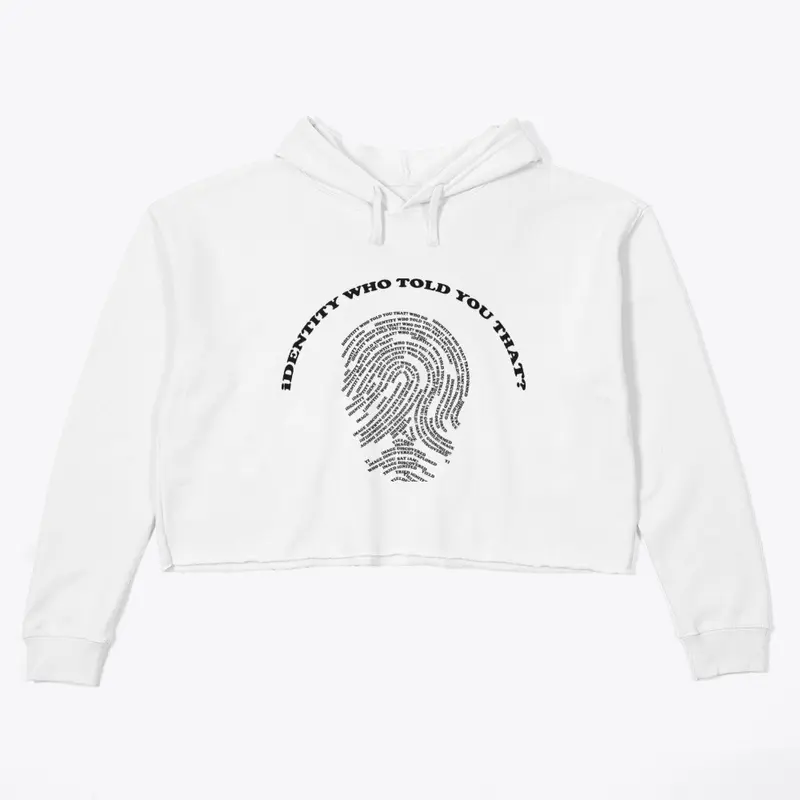 iDENTITY-CROPPED HOODIE