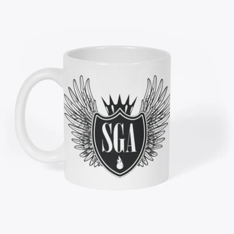 BLACK/WHITE SGA CREST MUG